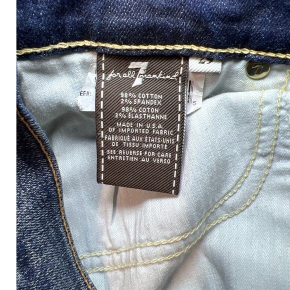 Seven for All Mankind Skinny Stretch Blue Jean size 29 - Picture 9 of 10